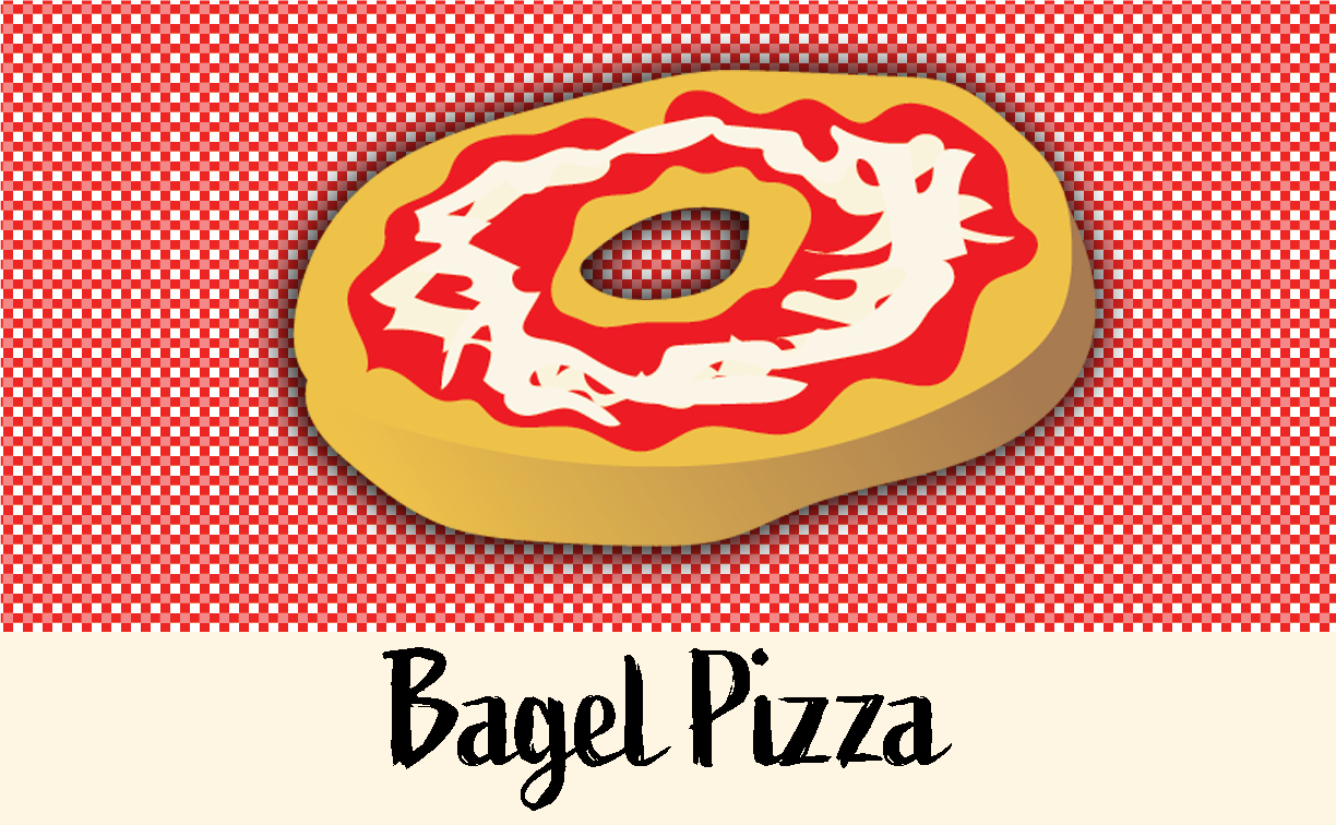 Bagel pizzas -- where do they come from?