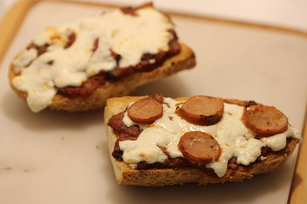 french bread pizza is a popular way to use old bread