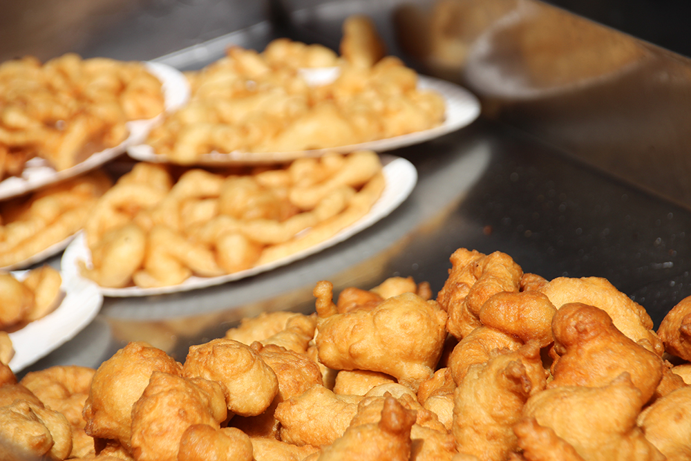 Zeppole and funnel cake at San gennaro