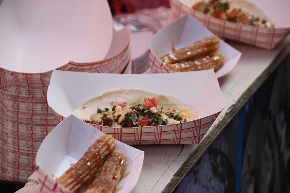 Churros and tacos at San Gennaro