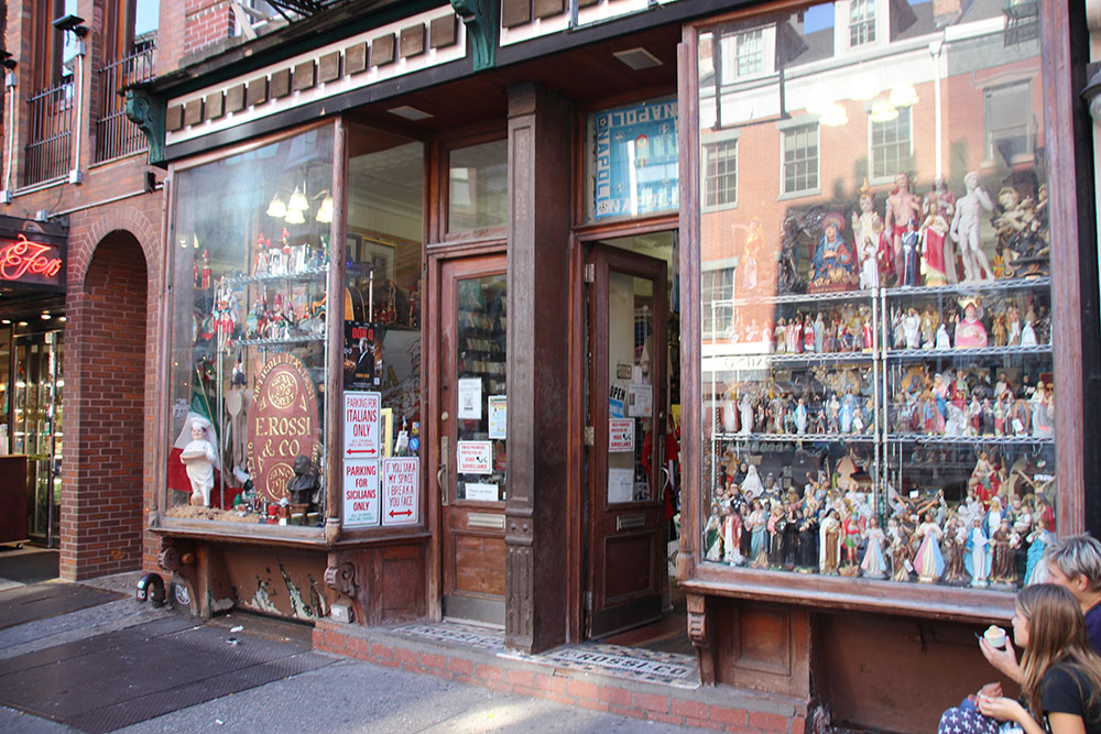 E Rossi and company is the oldest souvenir shop in Little Italy