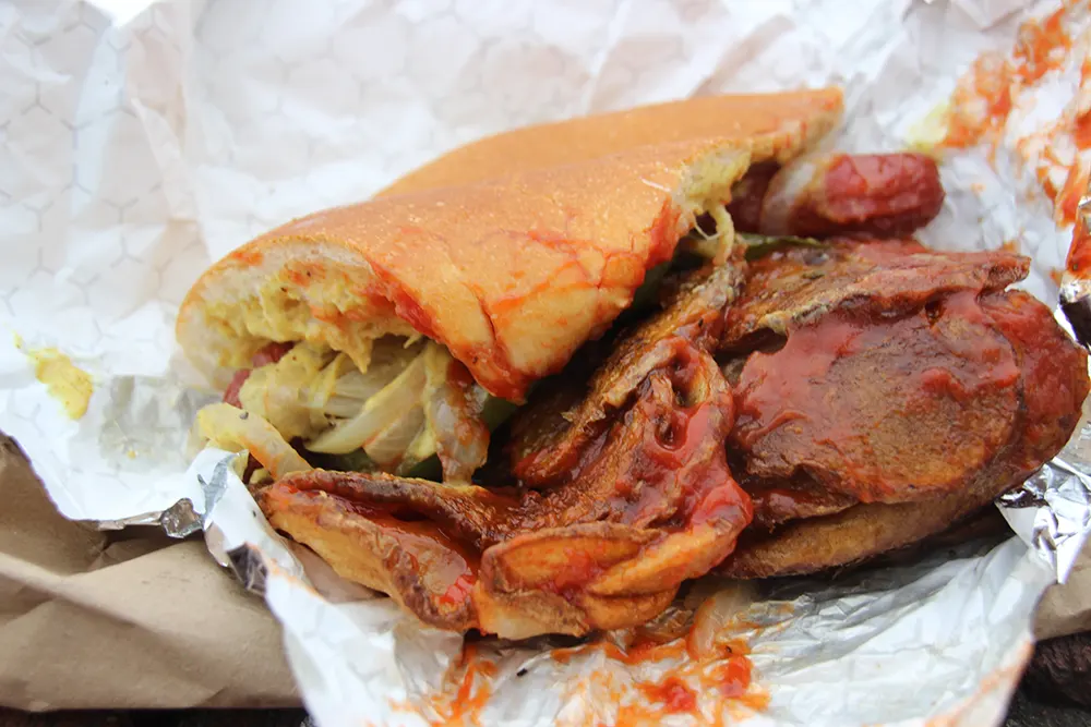 Tommy's makes a messy sandwich but it has great flavor