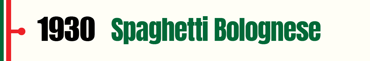 1930 Spaghetti Bolognesen
