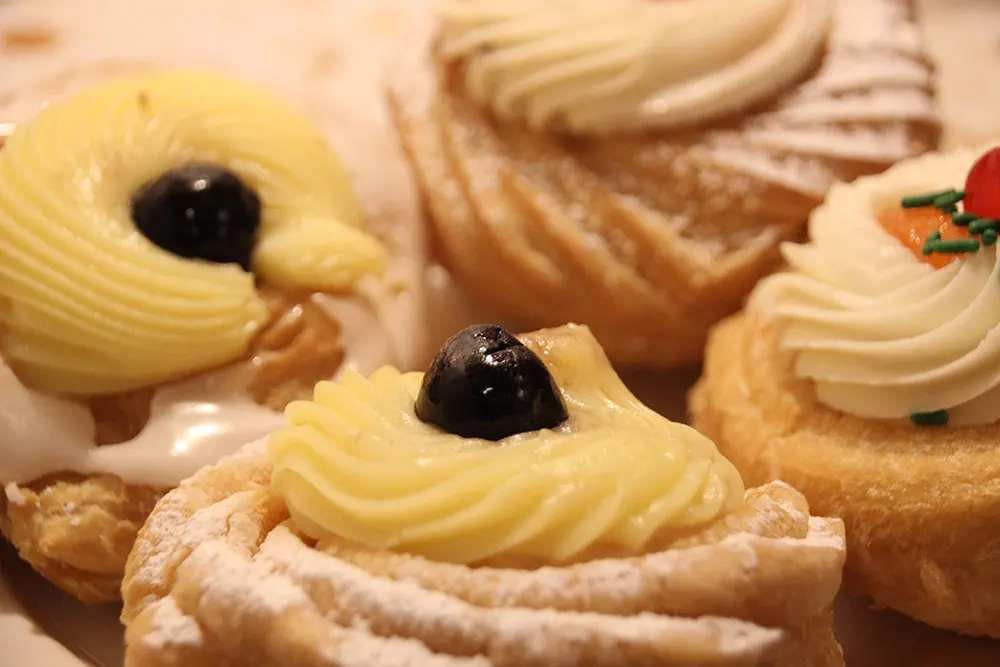 Zeppole of the Feast of St. Joseph from Fortunato brothers in Brooklyn